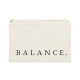 Balance Cotton Canvas Cosmetic Bag - The Cotton and Canvas Co.