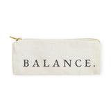 Balance Cotton Canvas Pencil Case and Travel Pouch - The Cotton and Canvas Co.