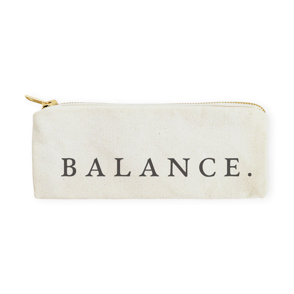 The Cotton and Canvas Co. Balance Cotton Canvas Pencil Case and Travel Pouch