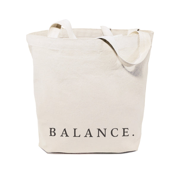 The Cotton and Canvas Co. Balance Gym Cotton Canvas Tote Bag