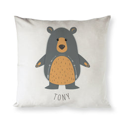 Personalized Bear Baby Pillow Cover - The Cotton and Canvas Co.