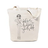 Darling, Believe in Yourself Cotton Canvas Tote Bag - The Cotton and Canvas Co.