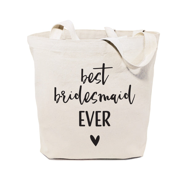 The Cotton and Canvas Co. Best Bridesmaid Ever Wedding Cotton Canvas Tote Bag