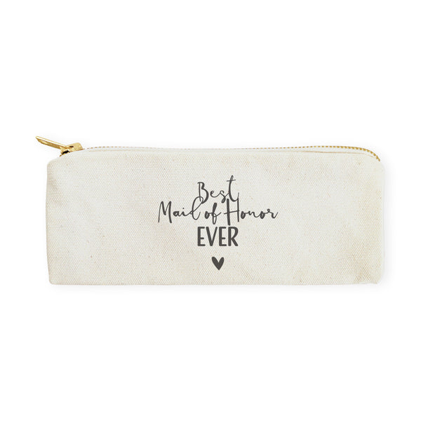 The Cotton and Canvas Co. Best Maid of Honor Ever Cotton Canvas Pencil Case and Travel Pouch