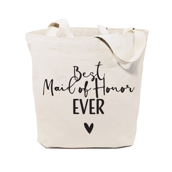 The Cotton and Canvas Co. Best Maid of Honor Ever Wedding Cotton Canvas Tote Bag