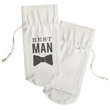 Best Man Cotton Canvas Wine Bag - The Cotton and Canvas Co.