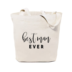 Best Mom Ever Cotton Canvas Tote Bag - The Cotton and Canvas Co.
