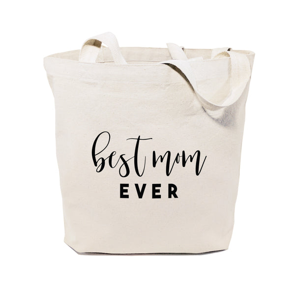 The Cotton and Canvas Co. Best Mom Ever Cotton Canvas Tote Bag