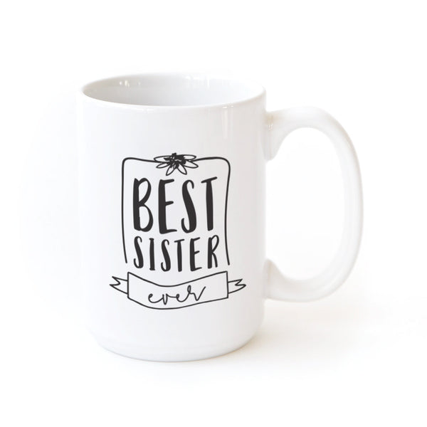 The Cotton and Canvas Co. Best Sister Ever Coffee Mug