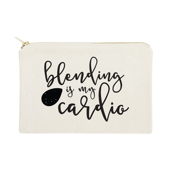 The Cotton and Canvas Co. Blending is My Cardio Cotton Canvas Cosmetic Bag