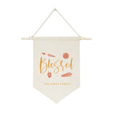 Personalized Family Last Name Blessed Hanging Wall Banner - The Cotton and Canvas Co.