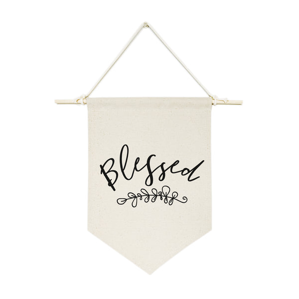 The Cotton and Canvas Co. Blessed Hanging Wall Banner