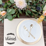 Blessed Cotton Canvas Place Mat - The Cotton and Canvas Co.