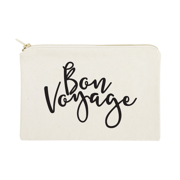 The Cotton and Canvas Co. Bon Voyage Travel Cotton Canvas Cosmetic Bag