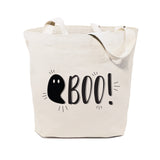 Boo! Halloween Cotton Canvas Tote Bag - The Cotton and Canvas Co.