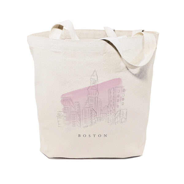The Cotton and Canvas Co. Boston Cityscape Cotton Canvas Tote Bag