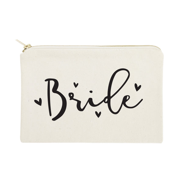 The Cotton and Canvas Co. Bride Cotton Canvas Cosmetic Bag