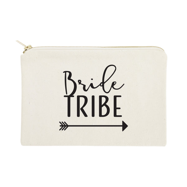 The Cotton and Canvas Co. Bride Tribe Cotton Canvas Cosmetic Bag