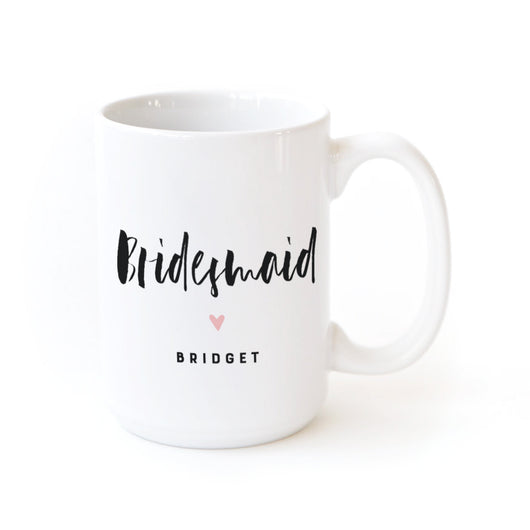Bridesmaid Personalized Coffee Mug - The Cotton and Canvas Co.