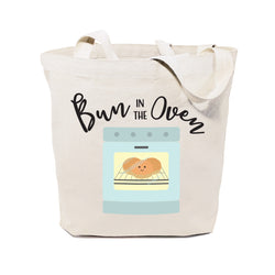Bun In The Oven Cotton Canvas Tote Bag - The Cotton and Canvas Co.