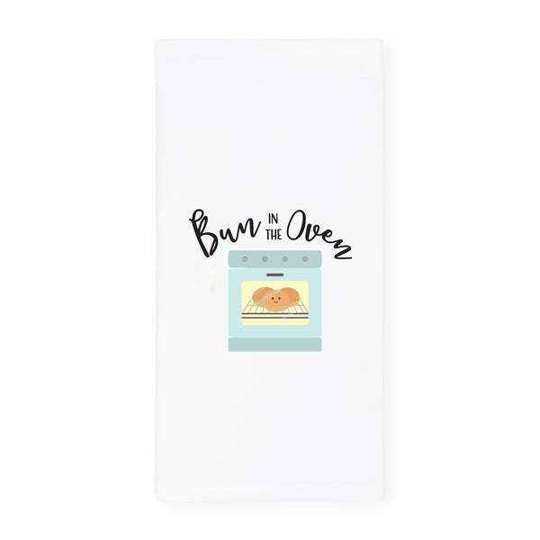 The Cotton and Canvas Co. Bun in the Oven Cotton Canvas Kitchen Tea Towel