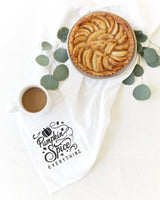 Pumpkin Spice Everything Kitchen Tea Towel - The Cotton and Canvas Co.