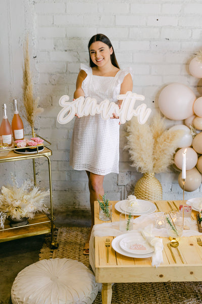The Cotton and Canvas Co. 24" Personalized Name Acrylic Sign