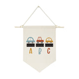 Cars and Alphabet Hanging Wall Banner