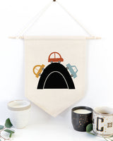 Cars and Rainbow Hanging Wall Banner