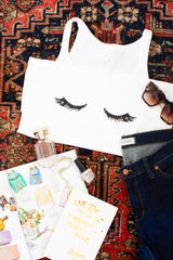 Closed Eyelashes Tank - The Cotton and Canvas Co.