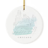 Chicago Christmas Ornament - The Cotton and Canvas Co.