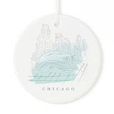 Chicago Christmas Ornament - The Cotton and Canvas Co.