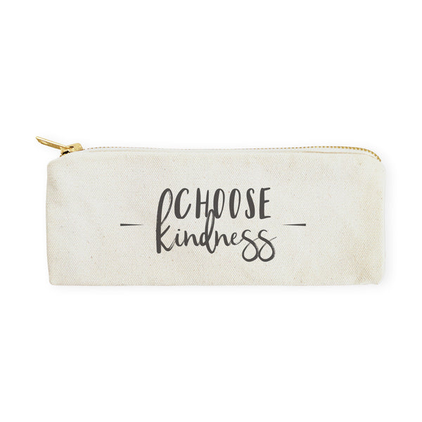 The Cotton and Canvas Co. Choose Kindness Cotton Canvas Pencil Case and Travel Pouch