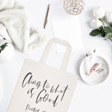 Cling to What is Good, Romans 12:9 Cotton Canvas Tote Bag - The Cotton and Canvas Co.
