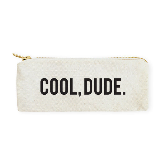 Cool Dude Cotton Canvas Pencil Case and Travel Pouch - The Cotton and Canvas Co.