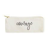 Courage Cotton Canvas Pencil Case and Travel Pouch - The Cotton and Canvas Co.