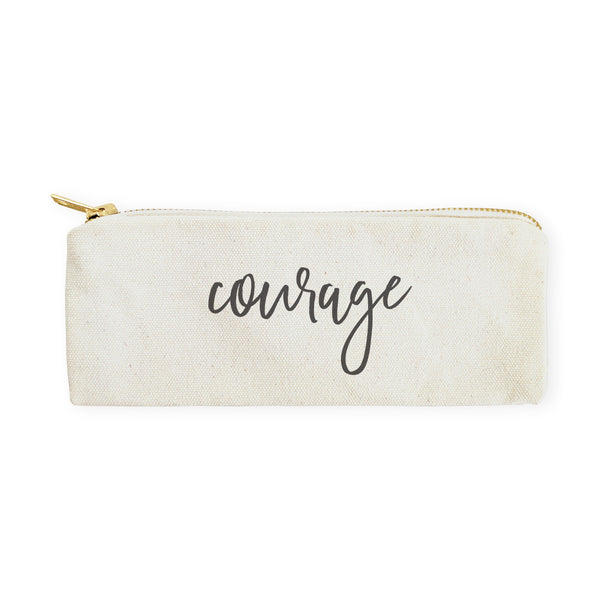 The Cotton and Canvas Co. Courage Cotton Canvas Pencil Case and Travel Pouch