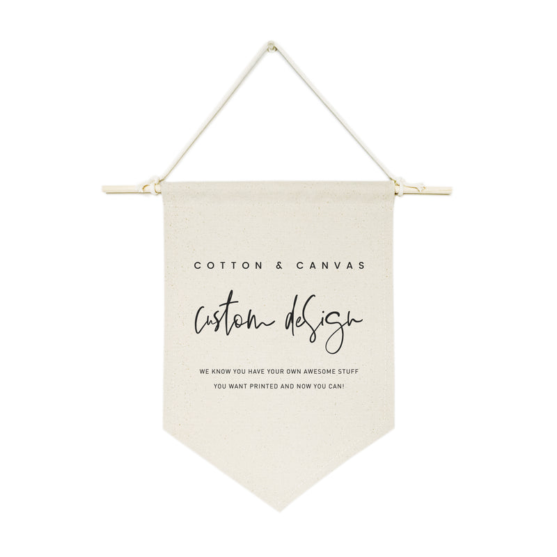Custom Hanging Wall Banner – The Cotton & Canvas Co.