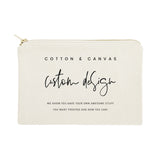 Custom Cosmetic Bag - The Cotton and Canvas Co.