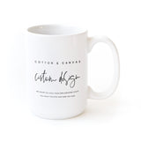 Custom Coffee Mug - The Cotton and Canvas Co.
