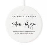 Custom Christmas Ornament - The Cotton and Canvas Co.