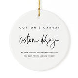 Custom Christmas Ornament - The Cotton and Canvas Co.