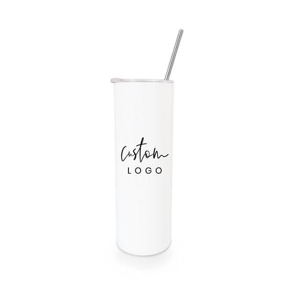 The Cotton and Canvas Co. Custom Logo Stainless Steel Insulated Skinny Tumbler