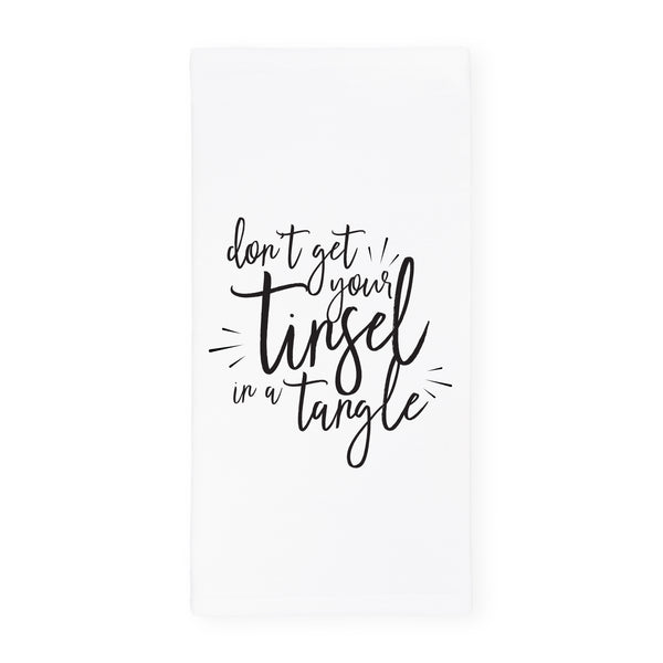 The Cotton and Canvas Co. Don't Get Your Tinsel in a Tangle Christmas Kitchen Tea Towel