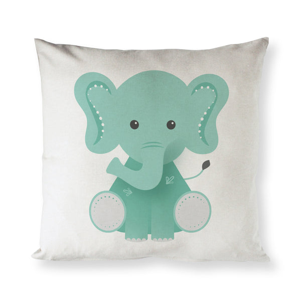 The Cotton and Canvas Co. Elephant Cotton Canvas Pillow Cover