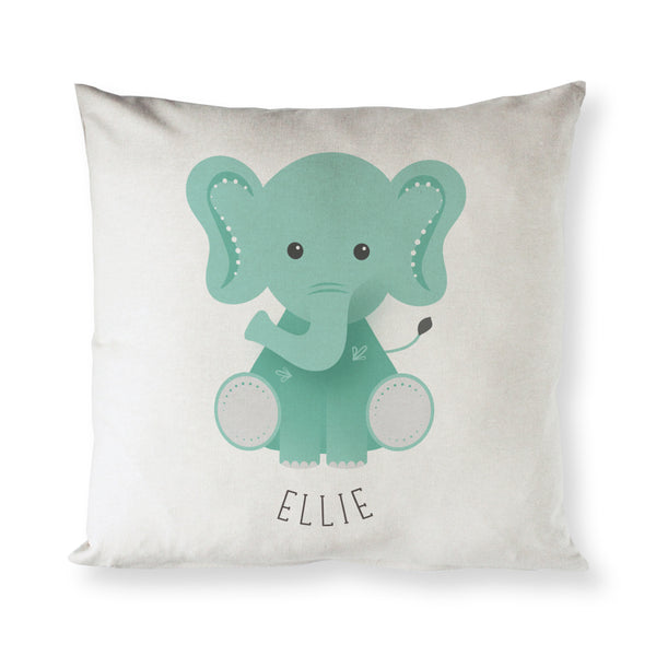 The Cotton and Canvas Co. Personalized Elephant Baby Pillow Cover