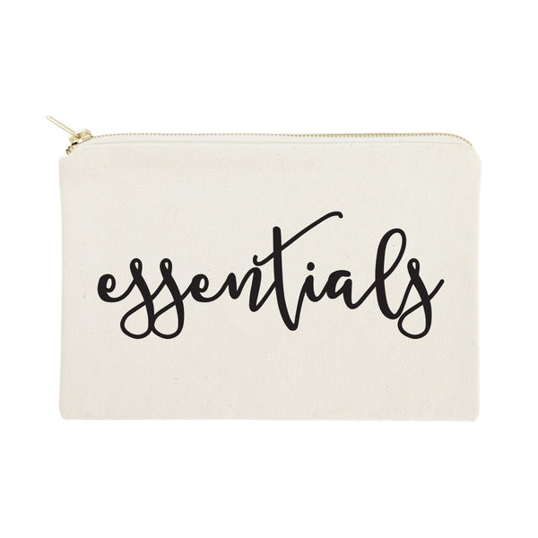 The Cotton and Canvas Co. Essentials Travel Cotton Canvas Cosmetic Bag
