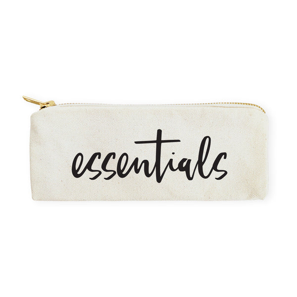 The Cotton and Canvas Co. Essentials Cotton Canvas Pencil Case and Travel Pouch