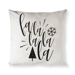 Falalalala Christmas Holiday Pillow Cover - The Cotton and Canvas Co.