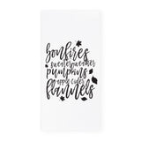 Fall and Autumn Favorites Kitchen Tea Towel - The Cotton and Canvas Co.